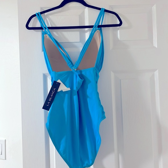 One piece turquoise bathing suit. Brand new. Tags attached. - Picture 4 of 4